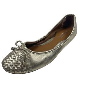 Sperry Maya Gold Mettalic Leather  Ballet Flats Size 9